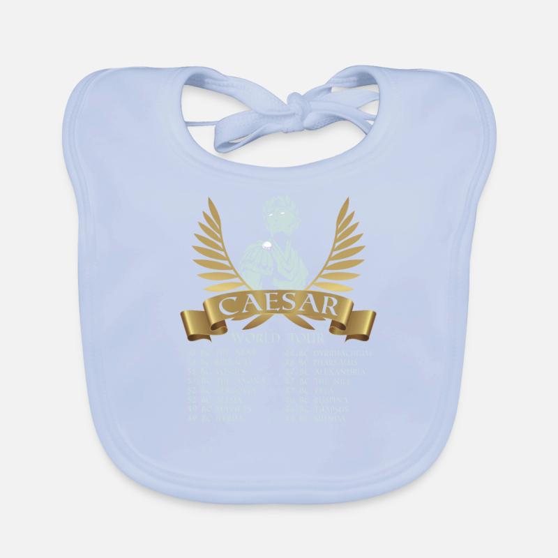 History Gaius Julius Caesar ancient raids Organic Baby Bibs