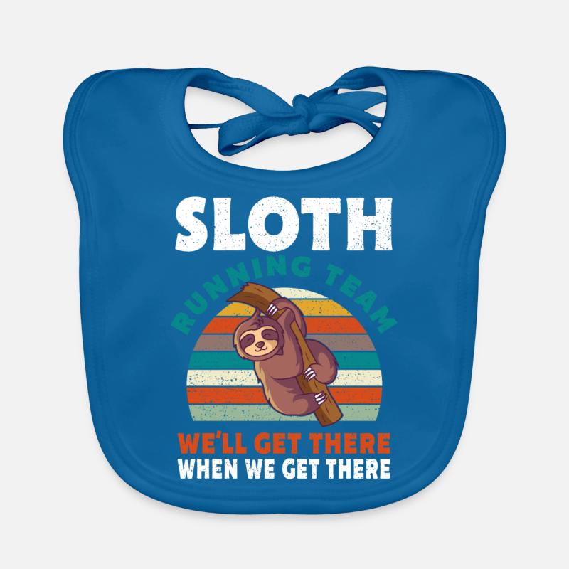 Sloth Running Team Geschenk Baby Bio-Lätzchen