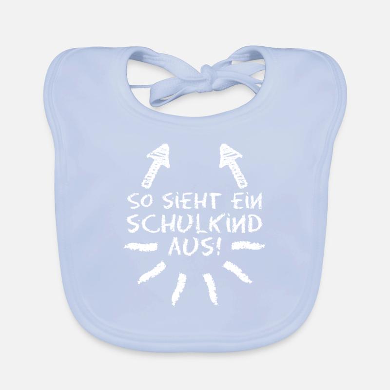 Schulanfang Mädchen Einschulungss 2019 Baby Bio-Lätzchen