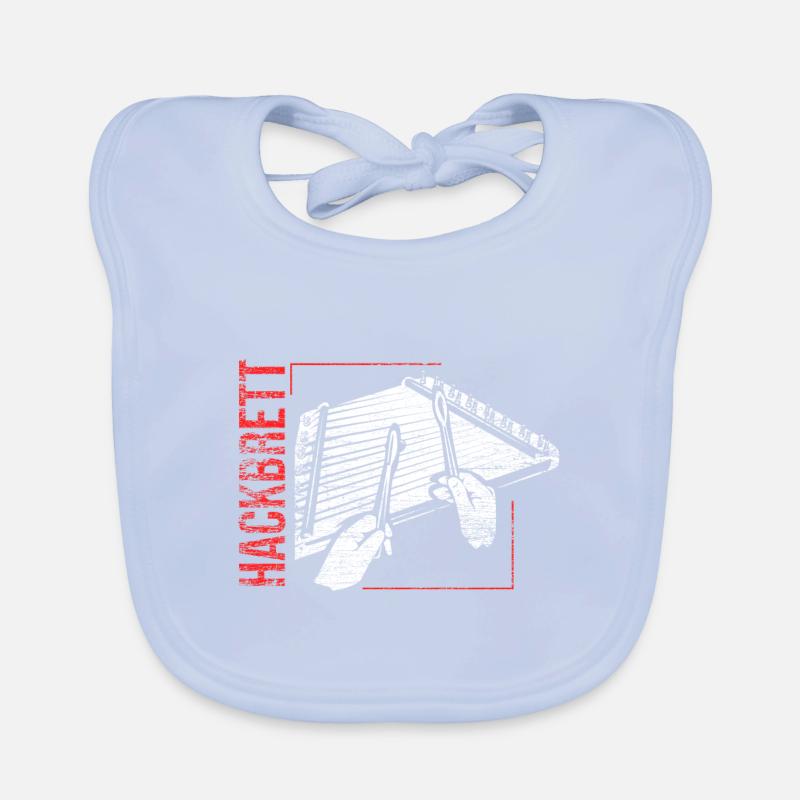 Box zither dulcimer Organic Baby Bibs
