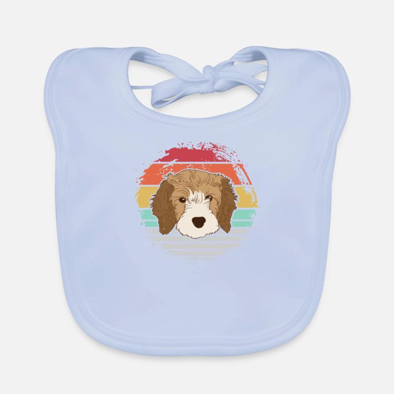 Cavapoo dog Organic Baby Bibs