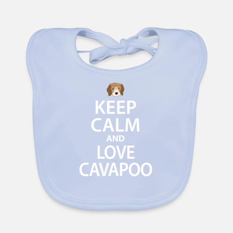 Cavapoo Hund Baby Bio-Lätzchen