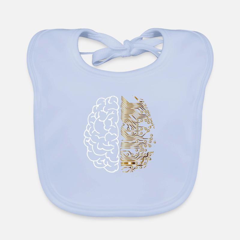 Machine Learning Shirt - Deep Learning und KI Baby Bio-Lätzchen