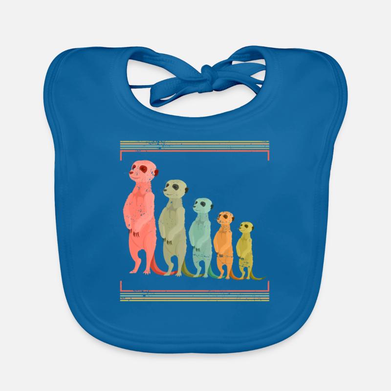 Erdmännchen Manguste Baby Bio-Lätzchen