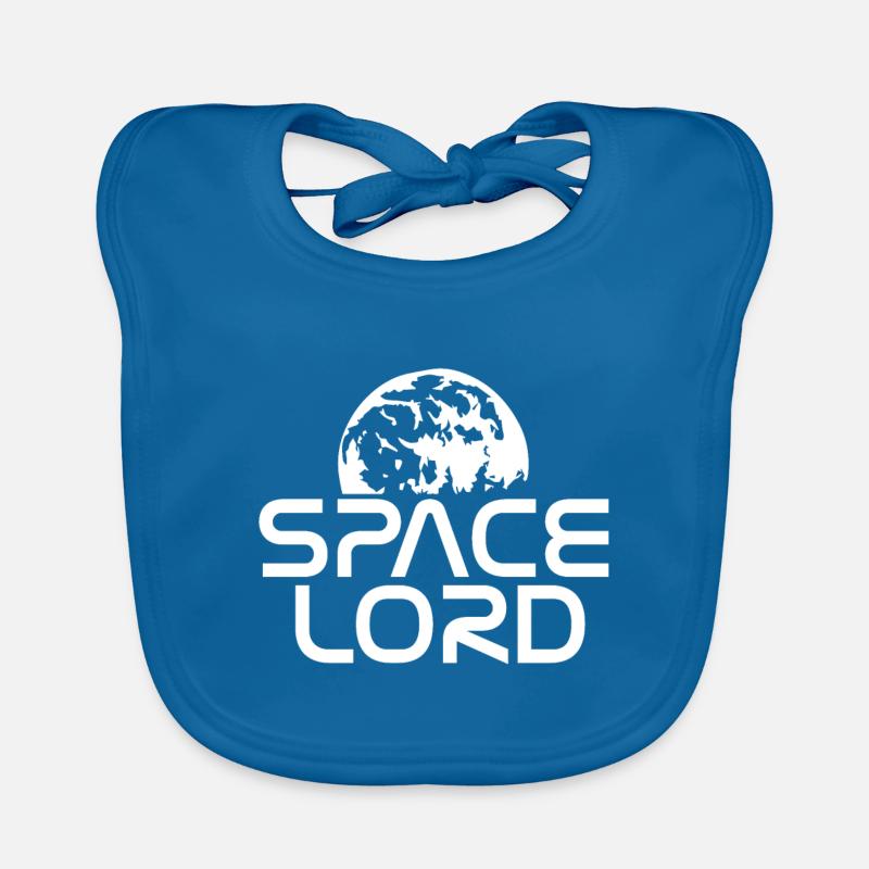 Space Lord - Bavoir bio Bébé - bleu paon