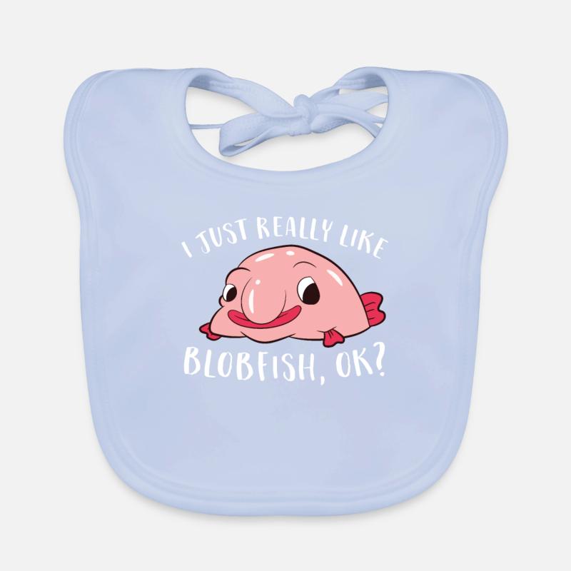 J’aime le blob-pêche Tout simplement Vraiment Drôle Bavoir bio Bébé