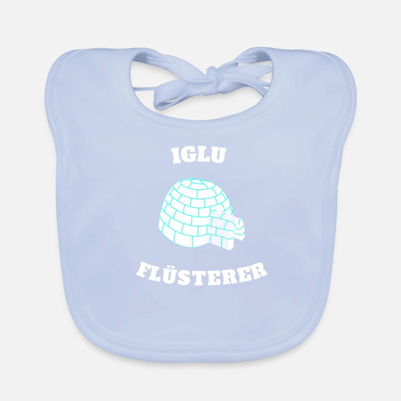 Iglu Igloo Flüsterer Geschenk Baby Bio-Lätzchen