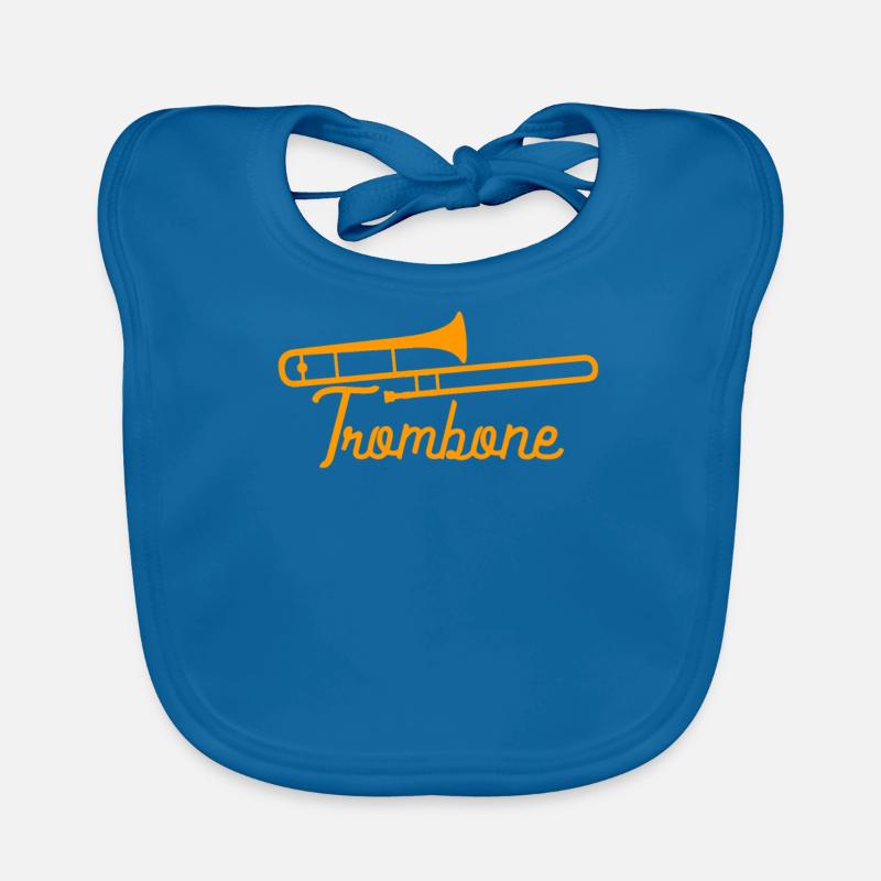 Posaune Trombone Baby Bio-Lätzchen