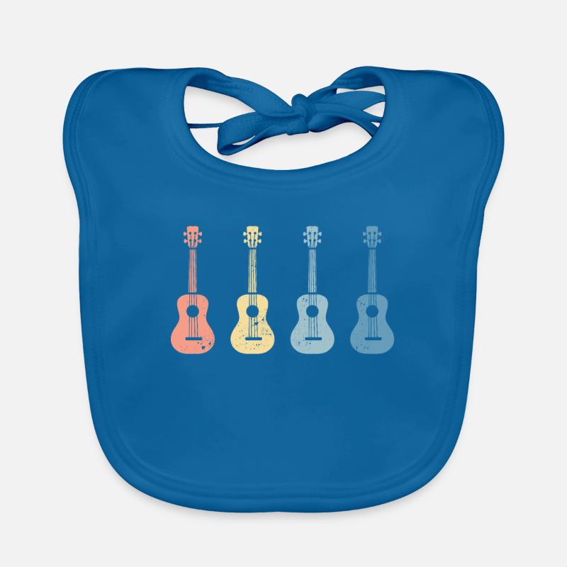 Rétro Vintage Ukulele Uke Funny Gift Bavoir bio Bébé