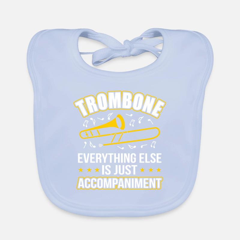 Posaune Trombone Baby Bio-Lätzchen