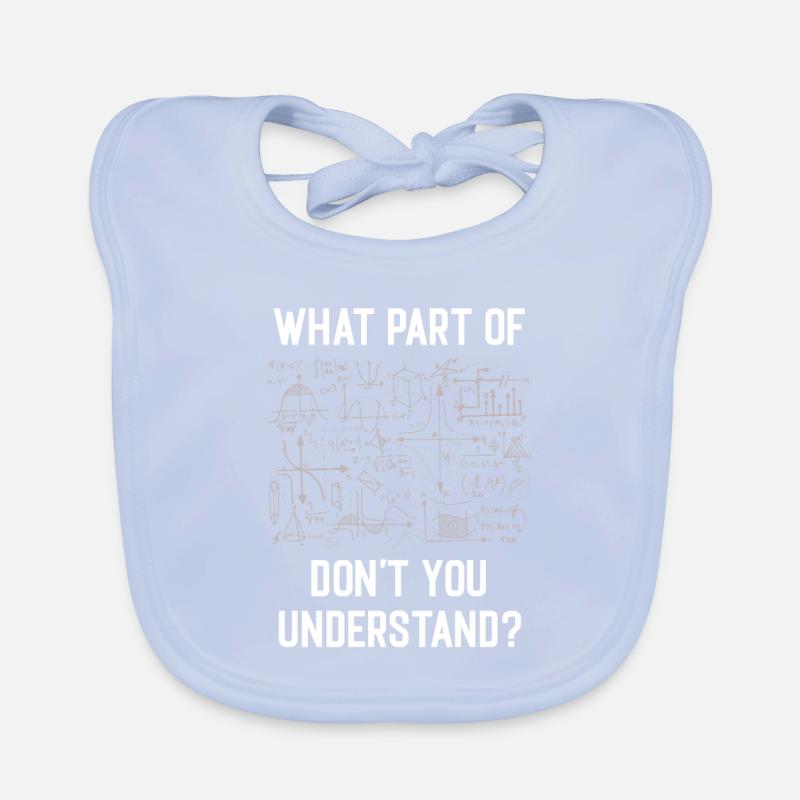 Mathematician math student gift Organic Baby Bibs