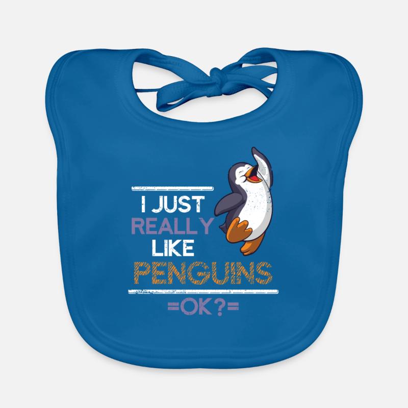 Oiseaux de mer pingouin Bavoir bio Bébé