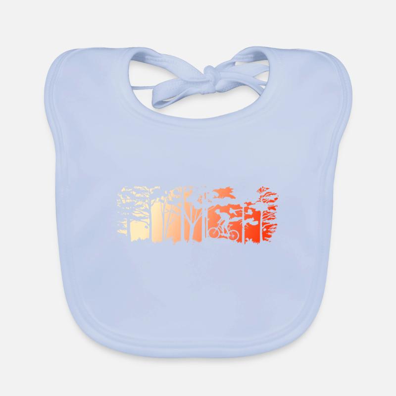 mountain biker gift for cyclists and cyclists Organic Baby Bibs