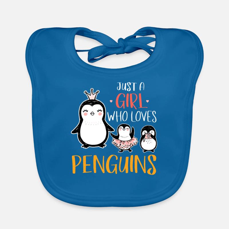 Fille de pingouin Bavoir bio Bébé