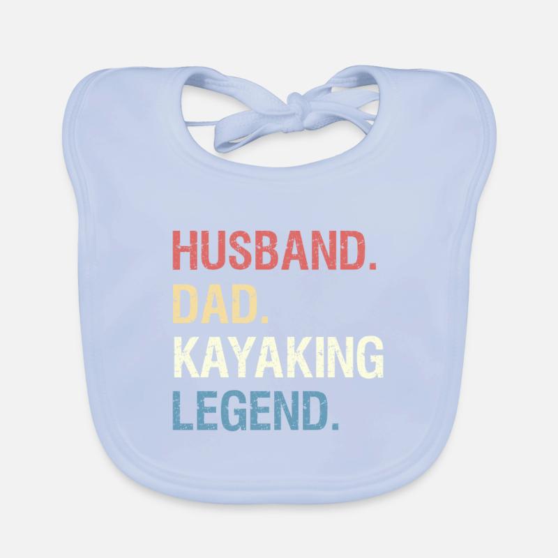 Ehemann Papa Kajak Legende | Kajak Geschenk Baby Bio-Lätzchen