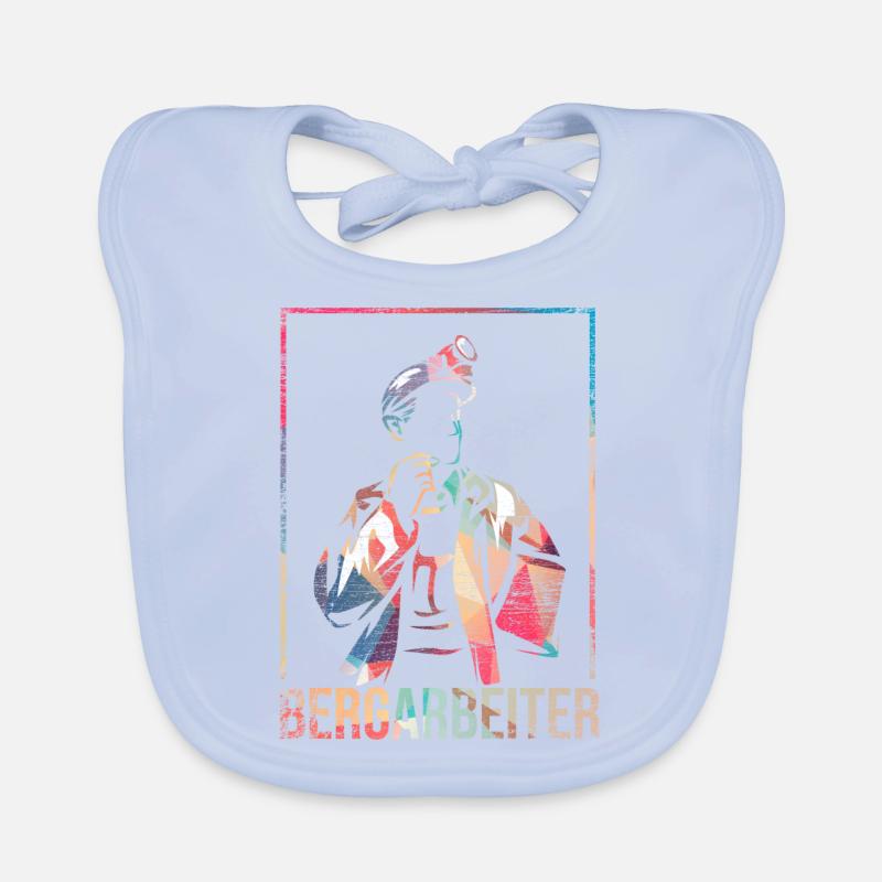 Miner mining buddy Organic Baby Bibs
