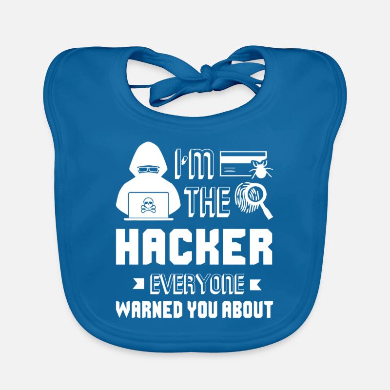 Hacker Ich bin der Hacker Baby Bio-Lätzchen