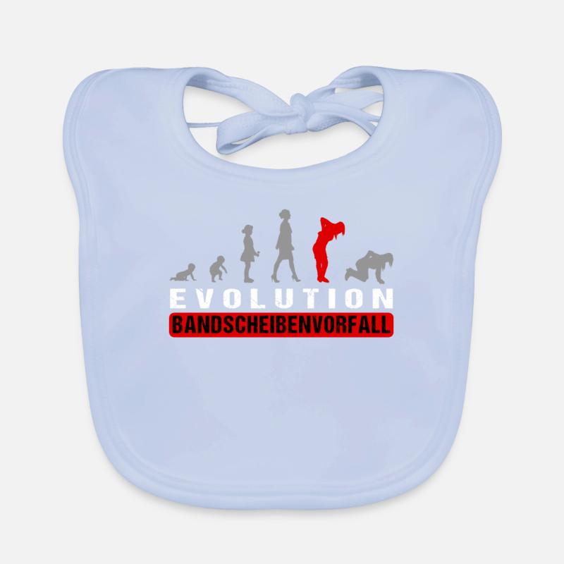 Evolution Bandscheibenvorfall Hexenschuss Frauen Baby Bio-Lätzchen