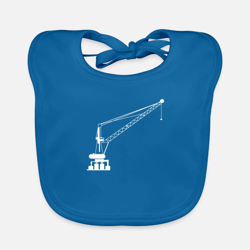 Crane operator Organic Baby Bibs