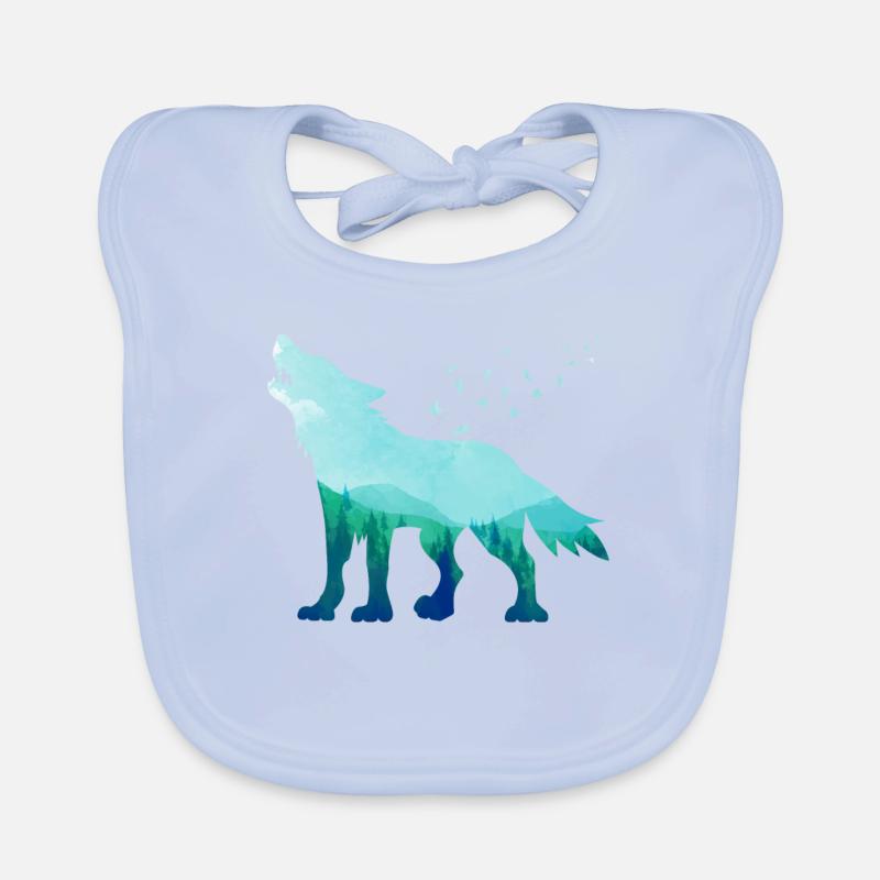 wolf Organic Baby Bibs