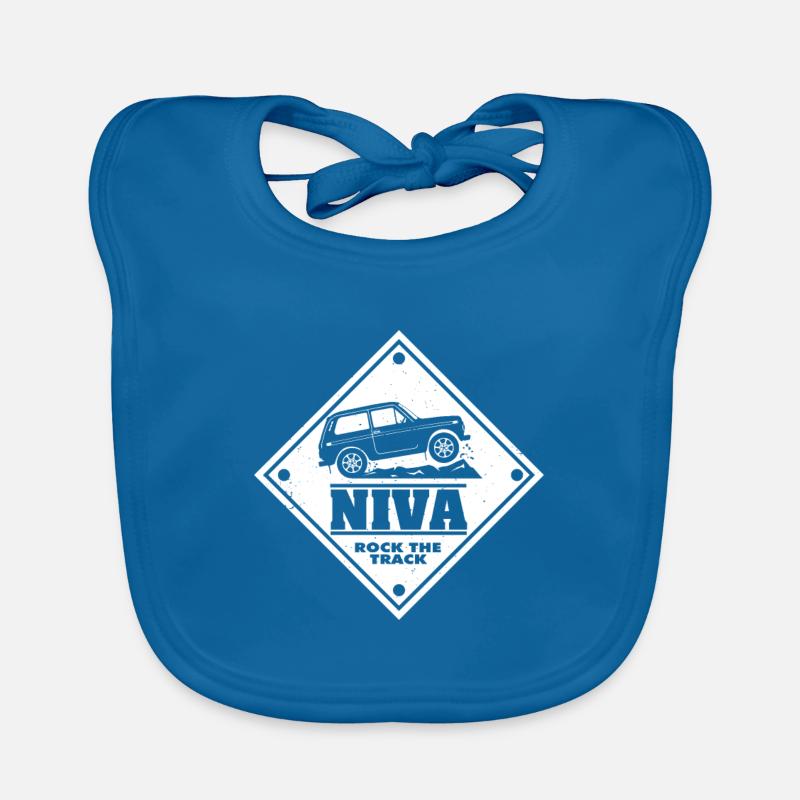 Lada Niva SUV Offroad Geschenk Baby Bio-Lätzchen