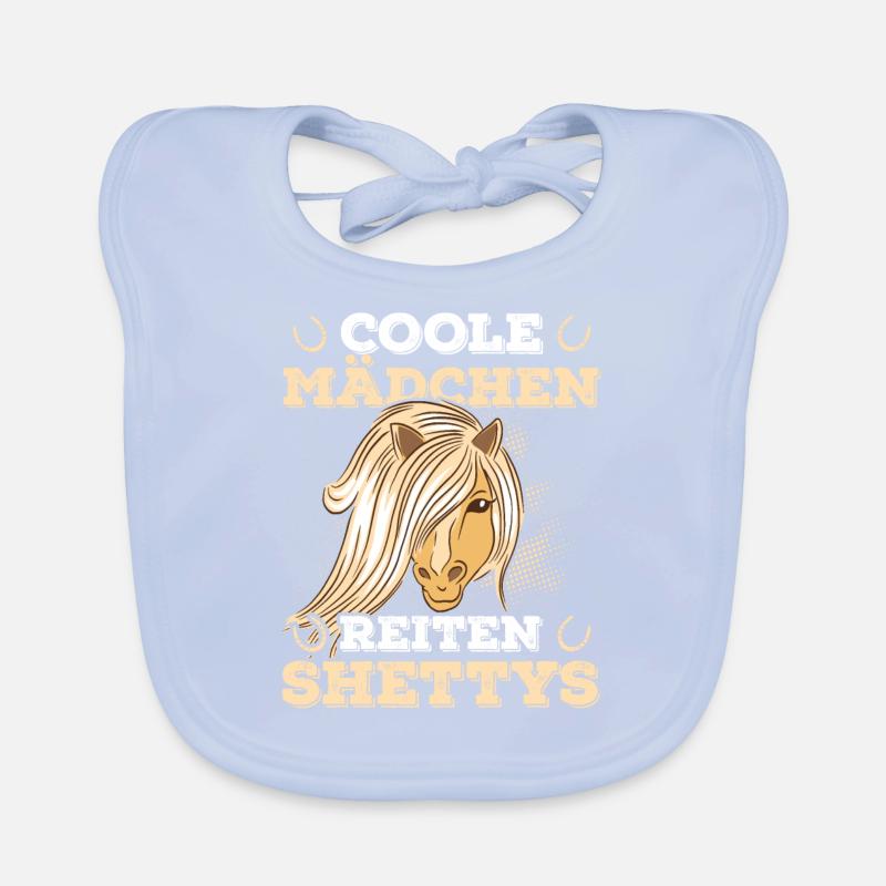 Shetlandpony Pony Shetty Reiter Pferd Baby Bio-Lätzchen