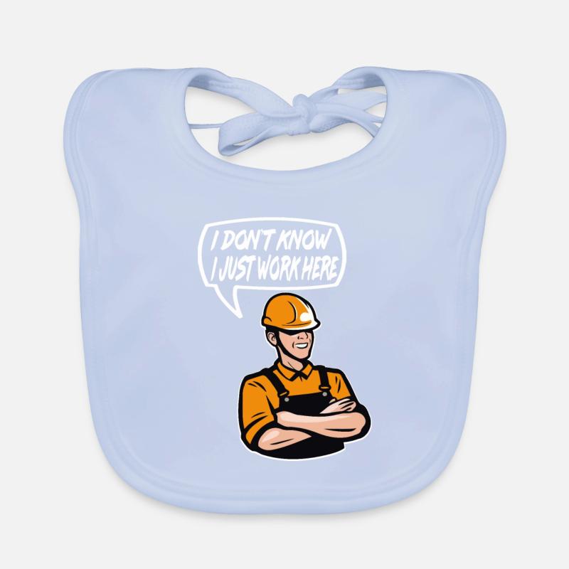 Conception de site de construction pour les travailleurs de la construction Bavoir bio Bébé