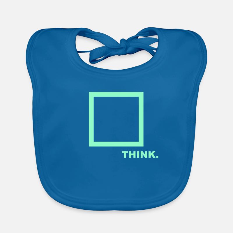 Think outside the Box, Querdenker, Anders denken Baby Bio-Lätzchen