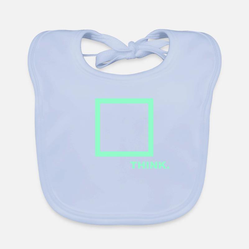 Think outside the box, lateral thinker, think differently Organic Baby Bibs
