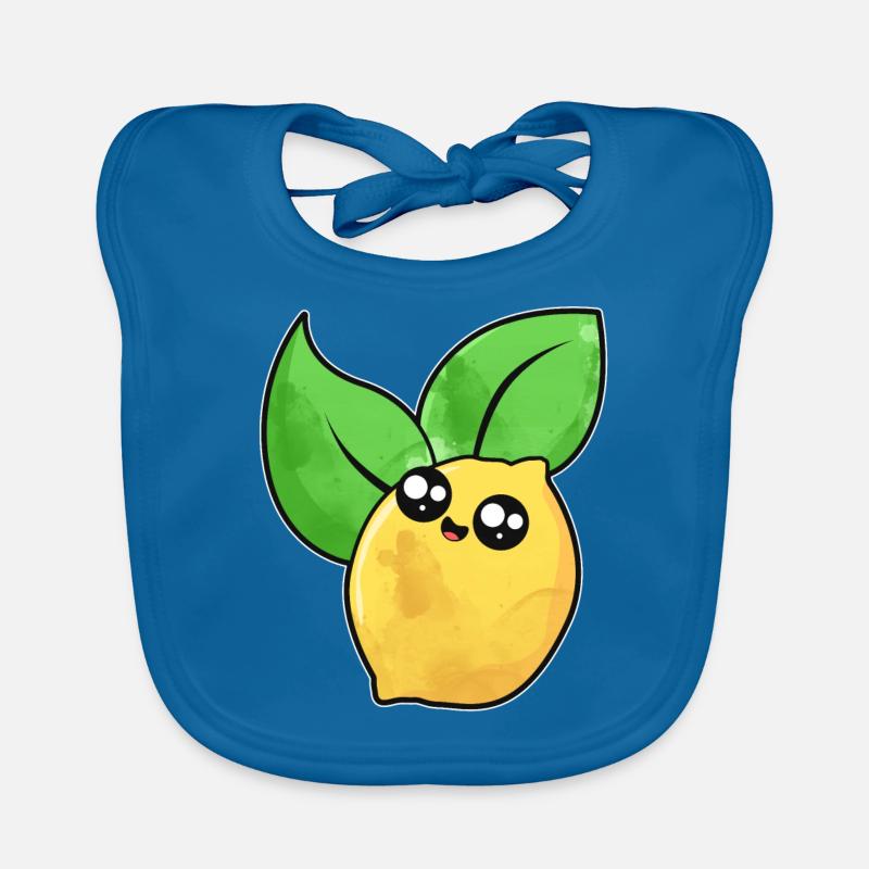 Visage de citron mignon Bavoir bio Bébé