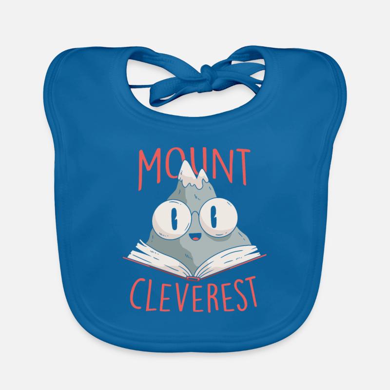 Mount Cleverest Bookworms Readers Nerds Gift Bavoir bio Bébé