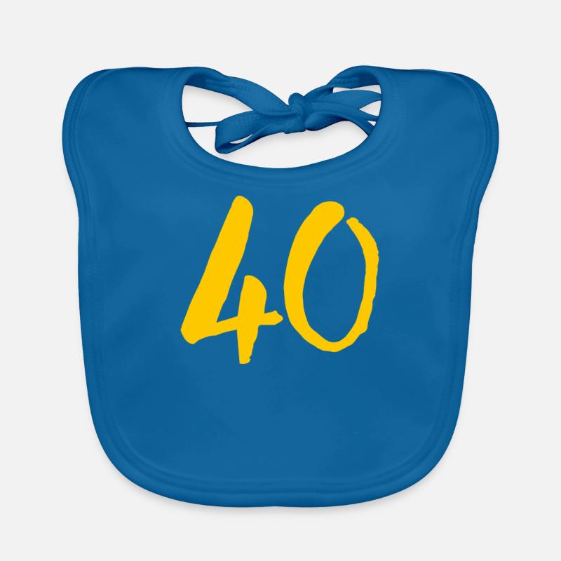 40 runder Geburtstag vierzig Baby Bio-Lätzchen