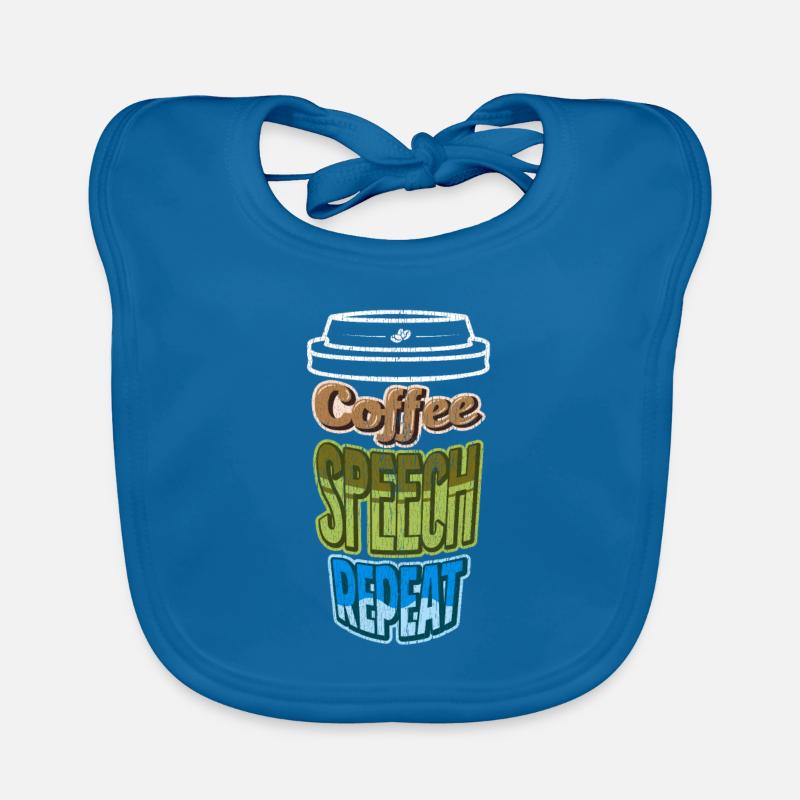 Speech therapy coffee speech therapy pathology Organic Baby Bibs