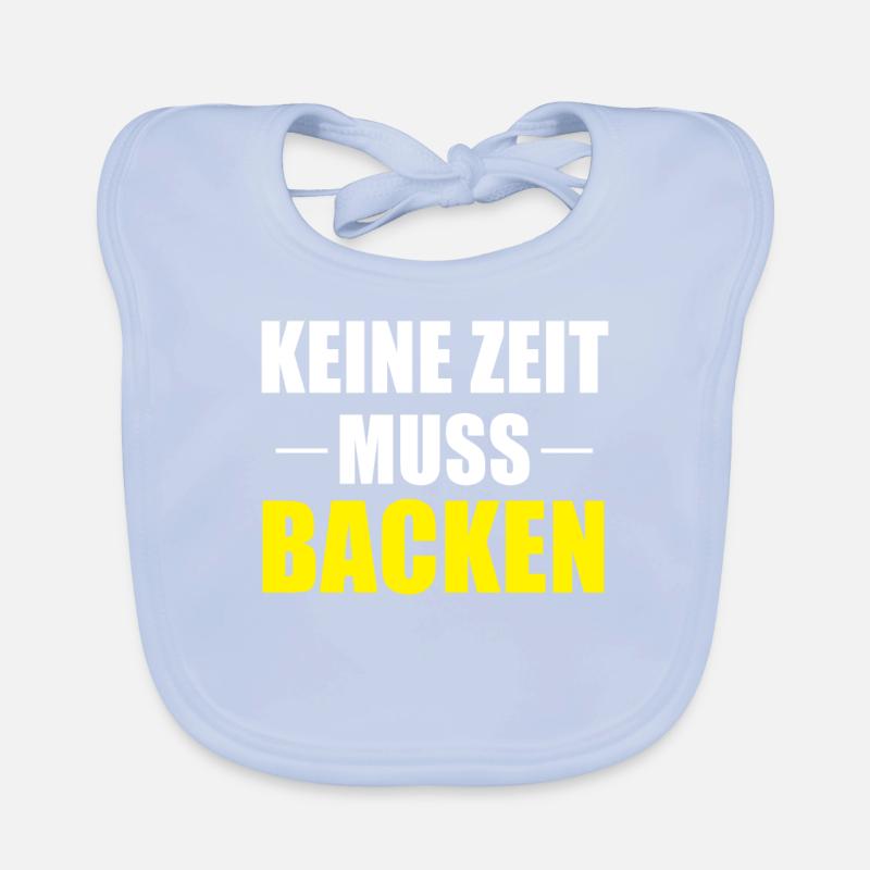 Muss Backen Bäcker Beruf Spruch Geschenk Baby Bio-Lätzchen