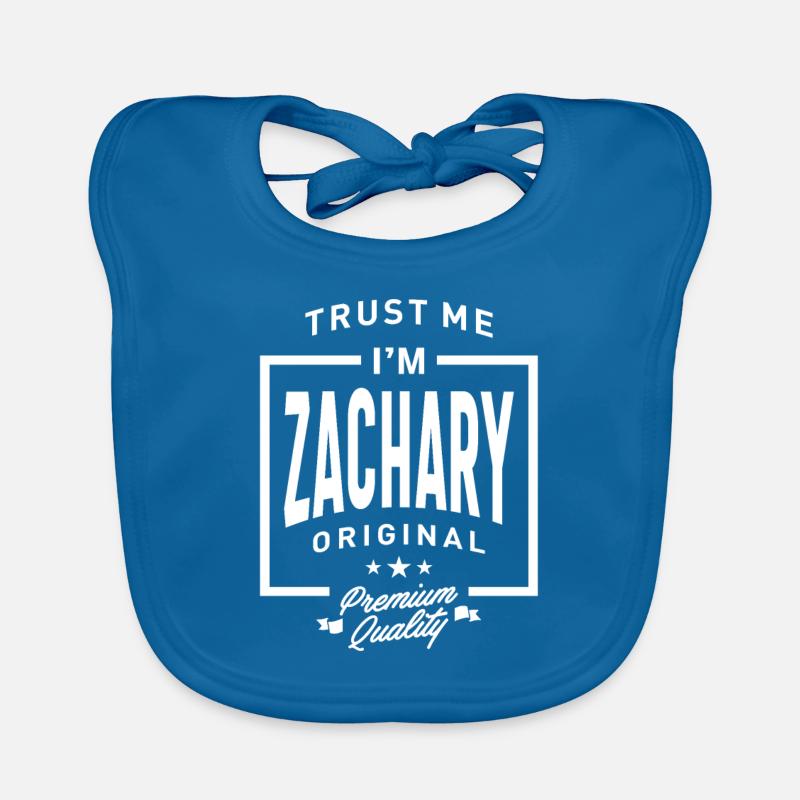 Zachary personalisierte Name Geburtstagsgeschenk Baby Bio-Lätzchen