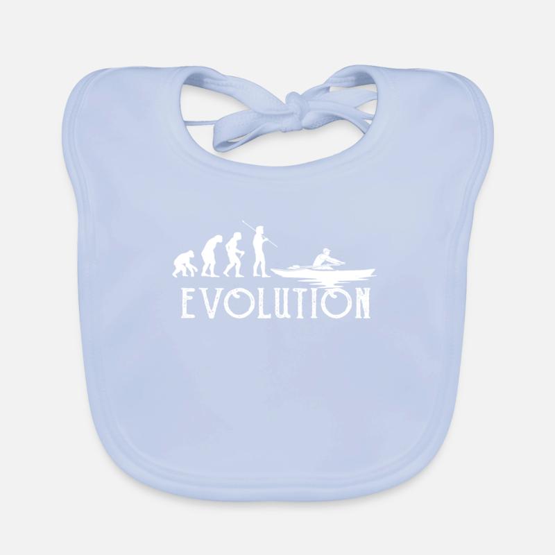 Rudern Evolution Geschenk Ruderer Mann Baby Bio-Lätzchen