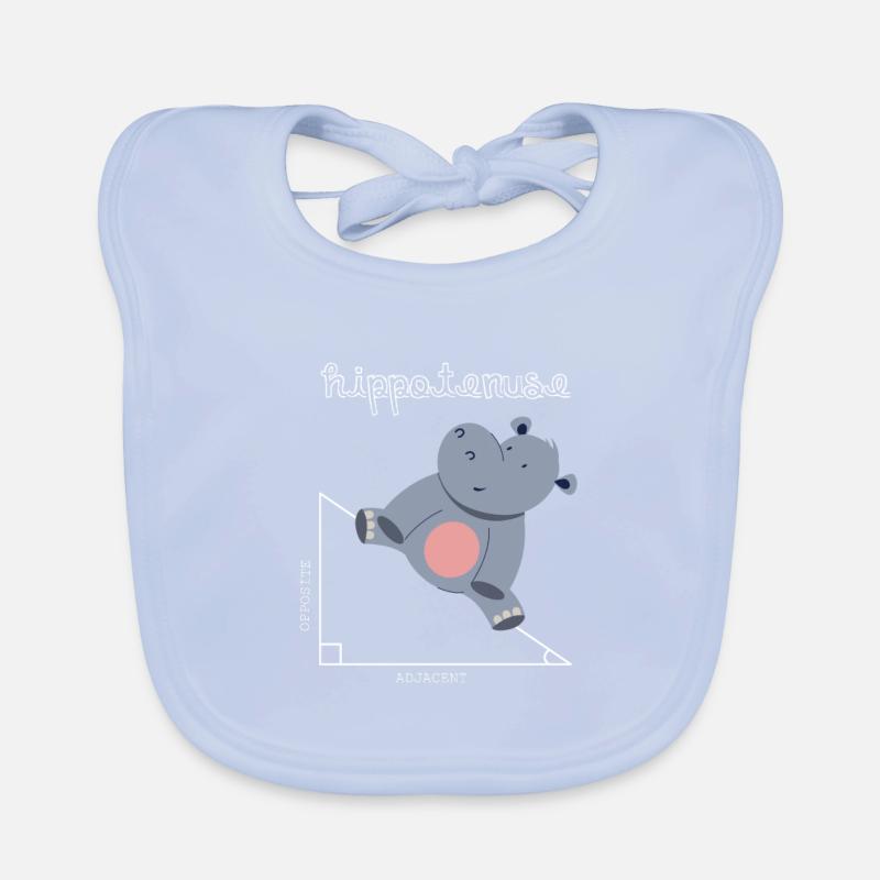 Hippotenuse - for math teachers and mathematicians Organic Baby Bibs