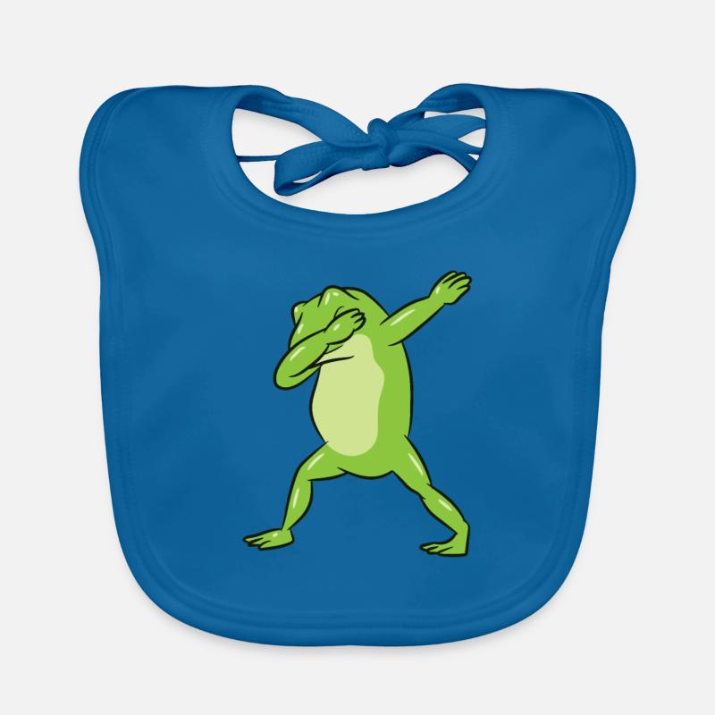 Cute Dabbing Frog Funny Frog Dab Funny Frog Organic Baby Bibs