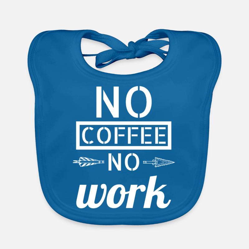 coffee - No coffee Organic Baby Bibs