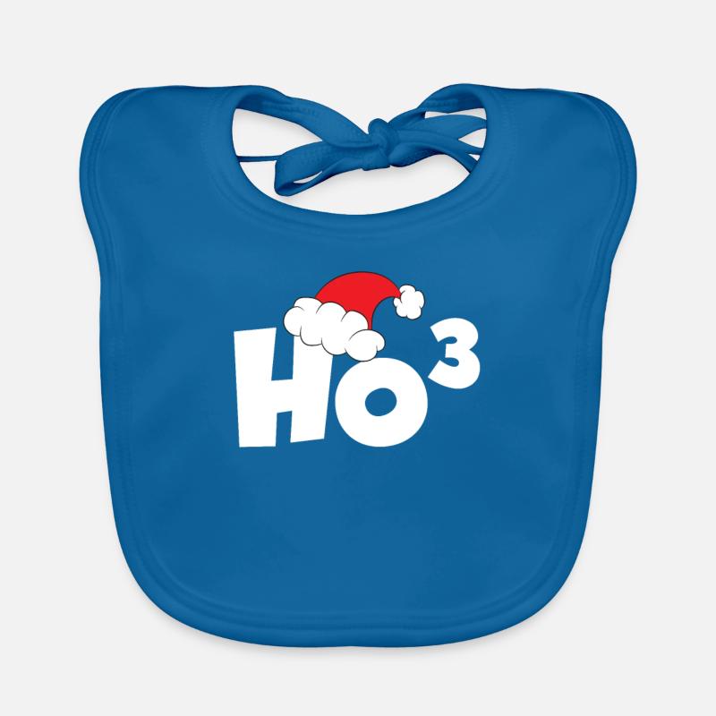 Funny Ho Cubed Christmas Math Organic Baby Bibs