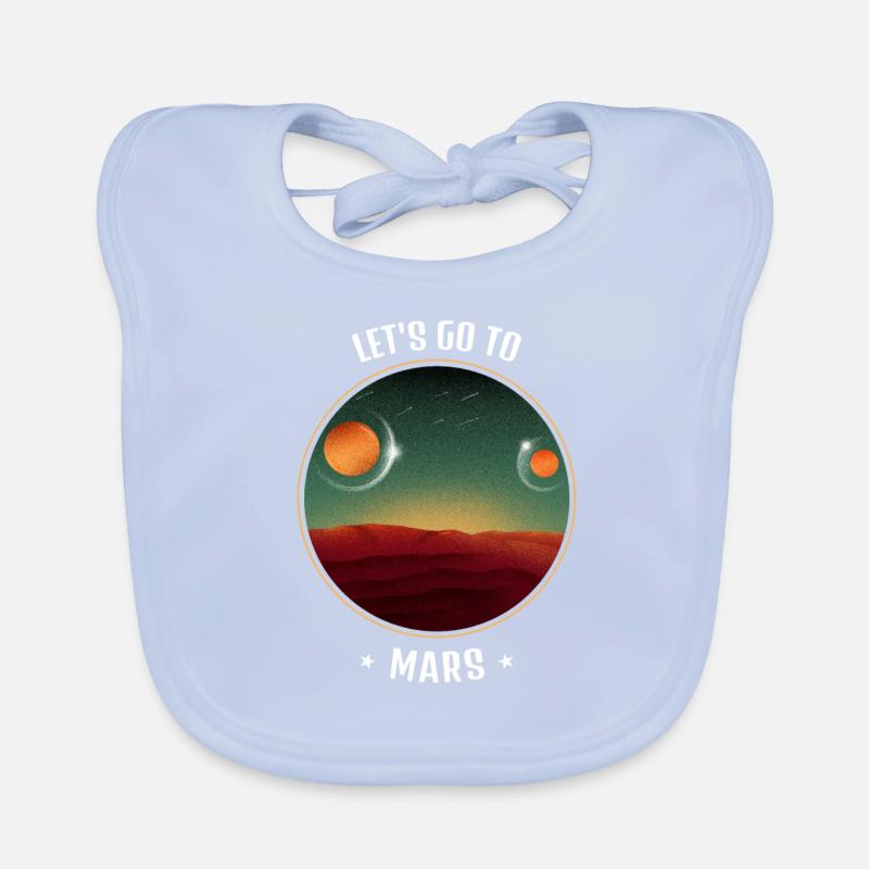 Mars Outer Space Space Organic Baby Bibs
