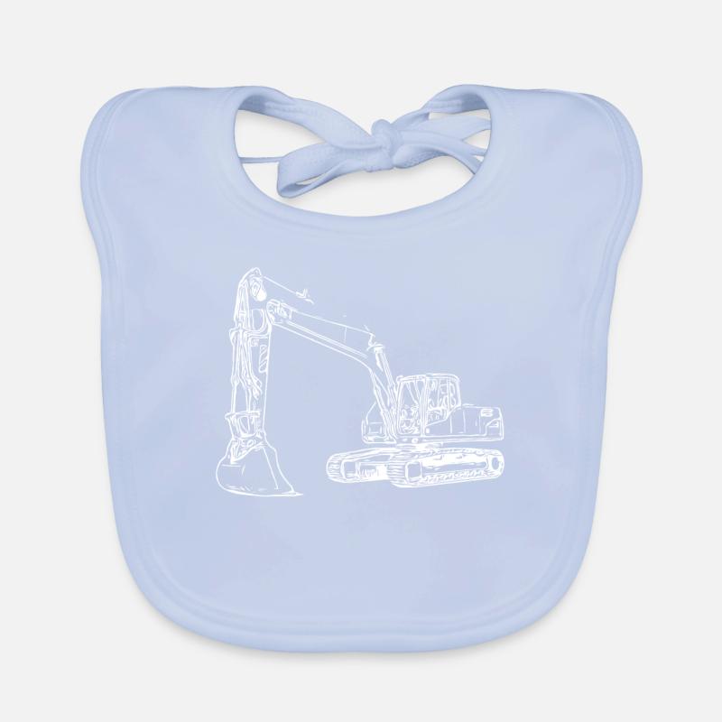 Machine de construction de dragage Bavoir bio Bébé