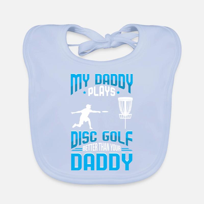 bester vater by parDisc Golf Dad Best by Par Disc Baby Bio-Lätzchen