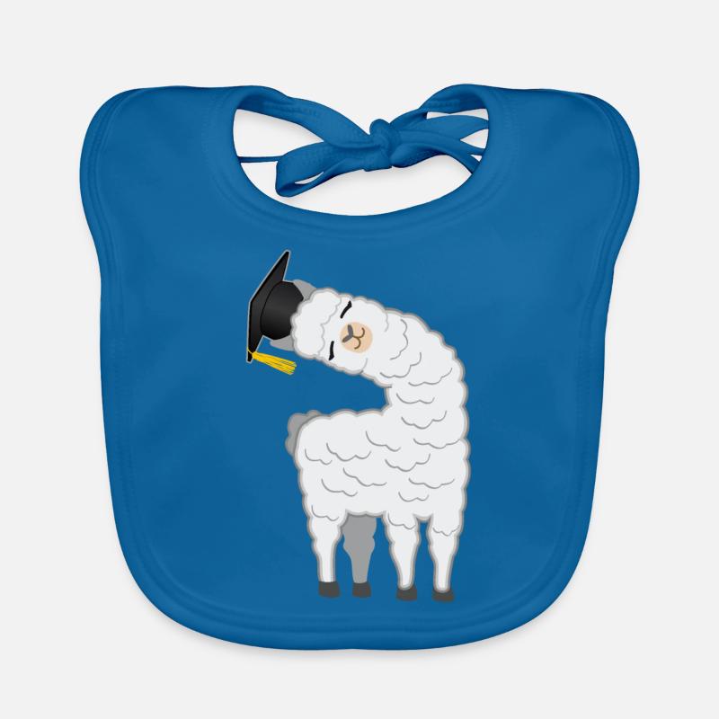 Bachelor Master Degree Llama Alpaca Organic Baby Bibs