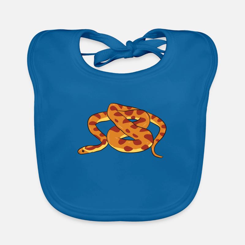 Corn Snake - Coiled up snake Organic Baby Bibs