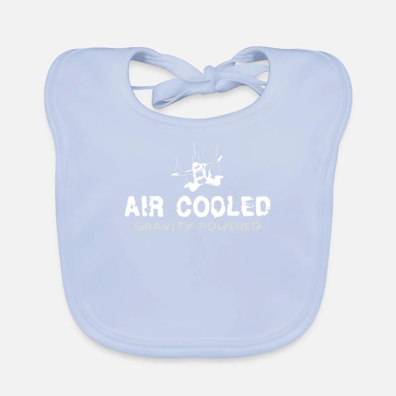 Skydive Air Cooled Gravity Powered Gift For Sk Organic Baby Bibs
