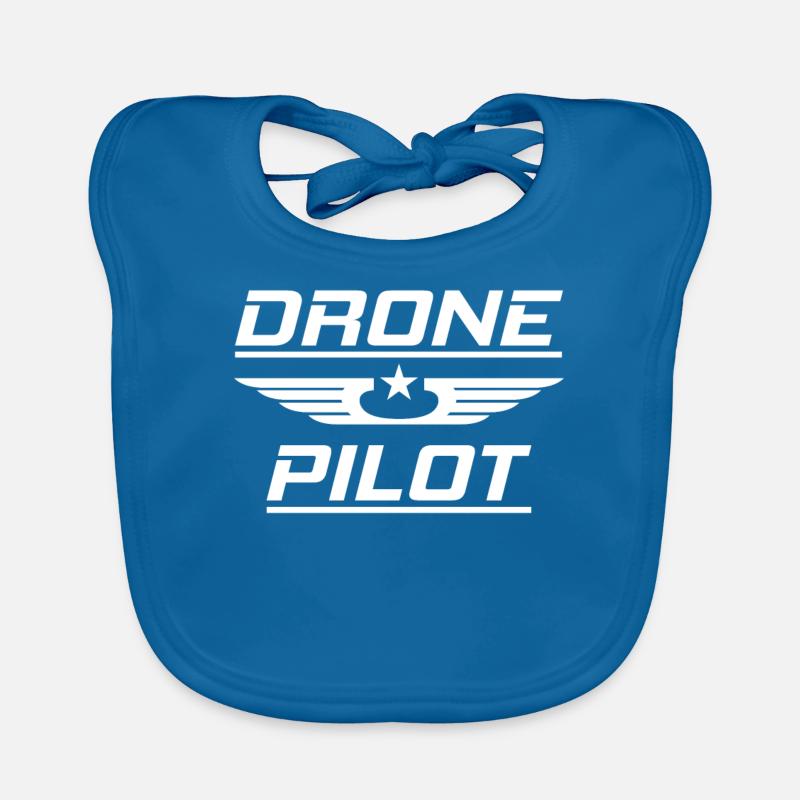Drone drone pilot, drone quadcopter gift Organic Baby Bibs