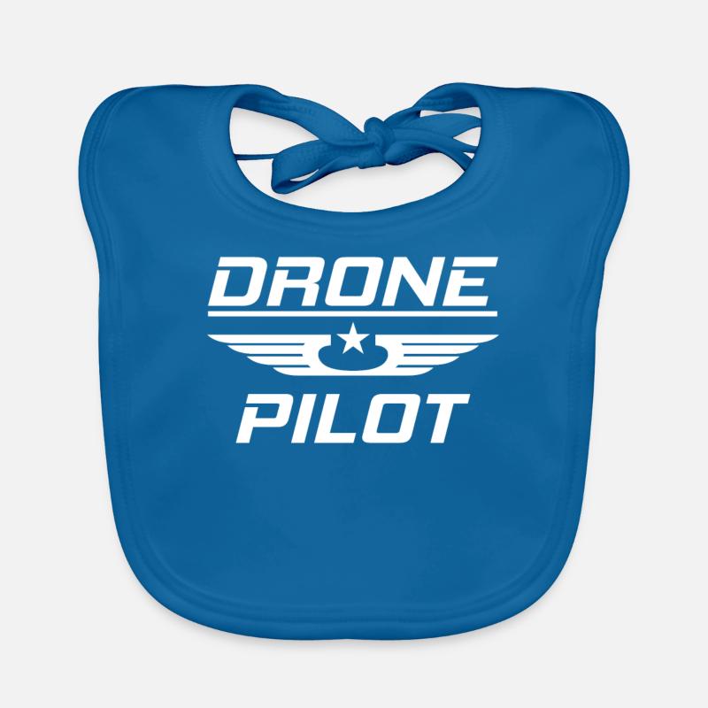 Drone drone pilot, drone quadcopter gift Organic Baby Bibs