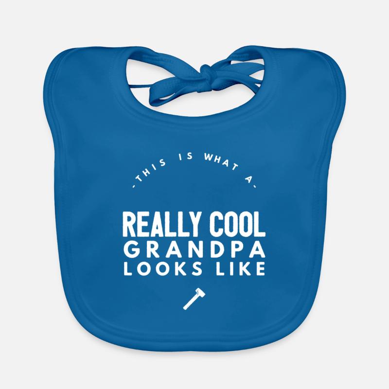 Opa Spruch cooler Opa lustige Sprueche geschenk Baby Bio-Lätzchen