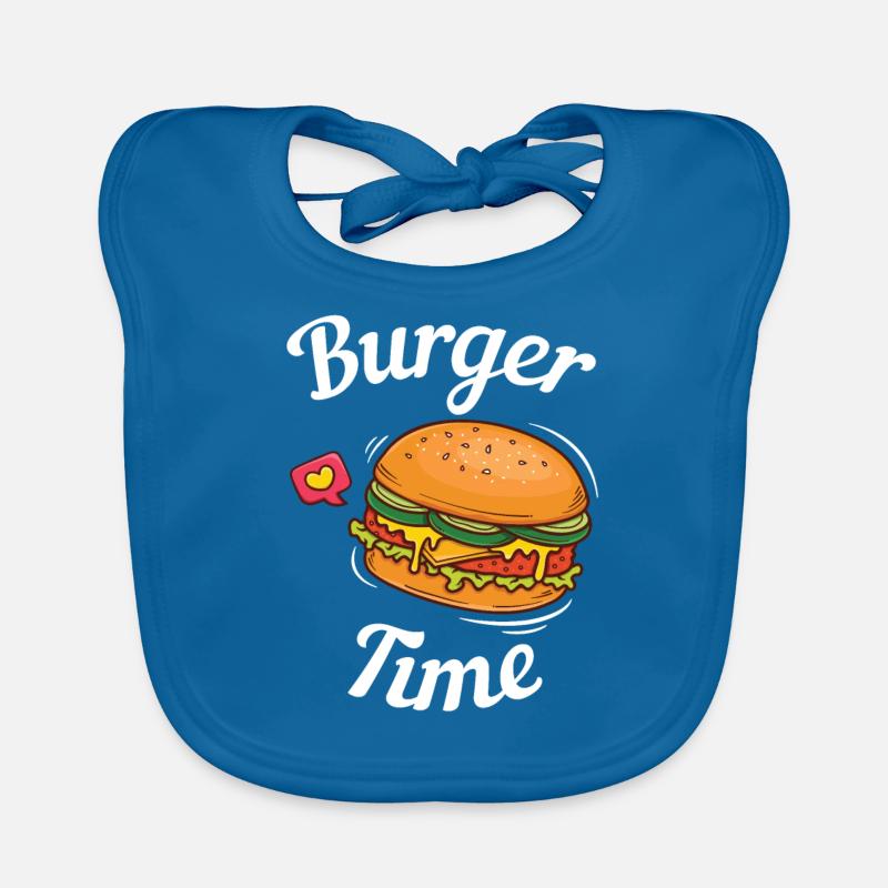 Burger Organic Baby Bibs